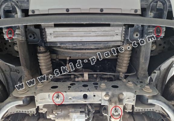 Steel radiator skid plate for Volkswagen Amarok 2 