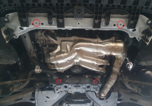 Steel skid plate for Subaru Forester 5