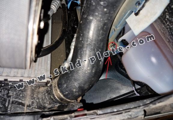 Steel skid plate for Ford Tourneo Courier