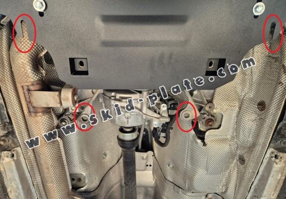 Steel transfer case skid plate for Audi Q5