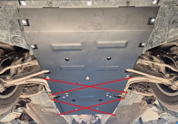 Steel skid plate for Audi Q5