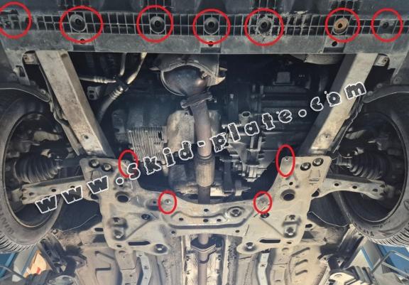 Steel skid plate for Alfa Romeo Giulietta