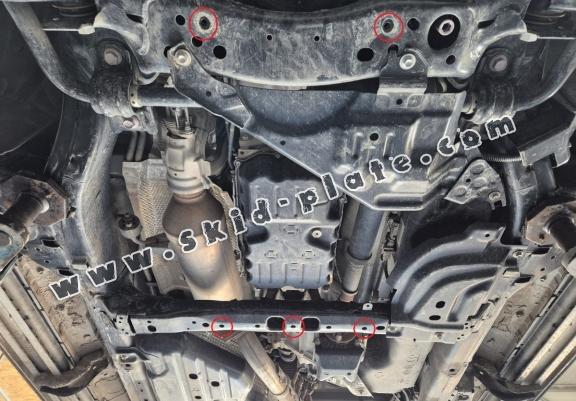 Steel gearbox skid plate for Toyota Land Cruiser 250