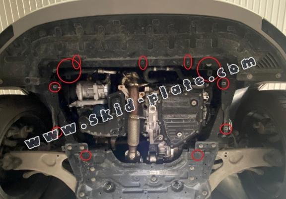 Steel skid plate for Fiat 600