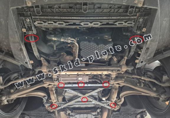 Steel skid plate for Porsche Macan