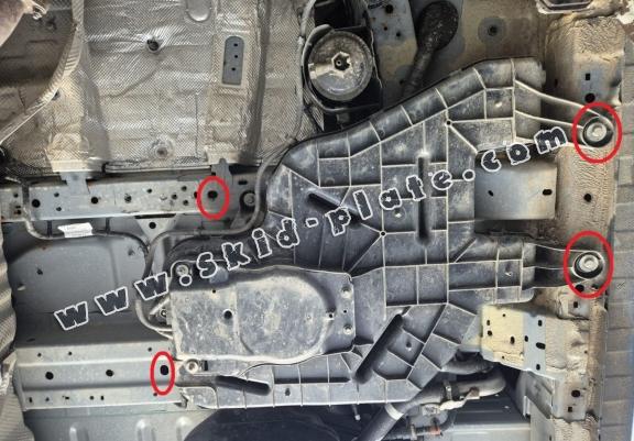 Steel AdBlue tank plate for Ford Transit Custom