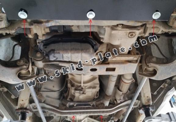 Steel gearbox skid plate for Nissan Pick Up