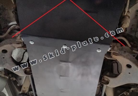 Steel gearbox skid plate for Nissan Pick Up