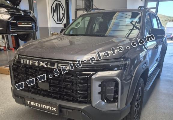 Steel skid plate for the protection of the engine and the radiator for Maxus T60 Max