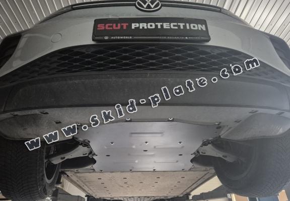 Aluminum skid plate for the protection of the engine and the gearbox for Skoda Enyaq