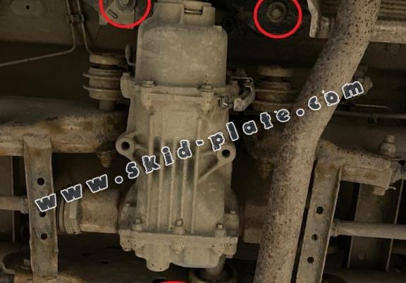 Aluminum diferential skid plate for Dacia Duster 4x4