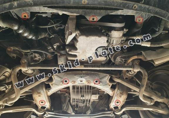 Steel skid plate for Audi A6