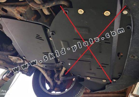 Steel automatic gearbox skid plate forAudi A6