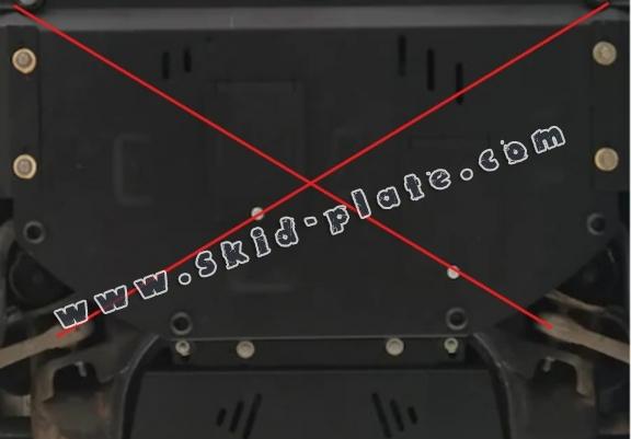 Steel automatic gearbox skid plate forAudi A6