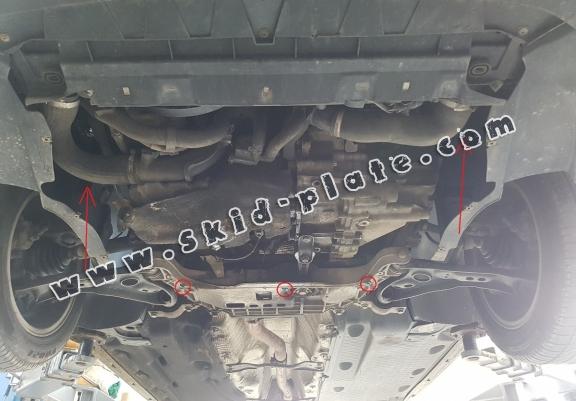 Steel skid plate for VW Passat B6