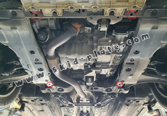 Steel skid plate for Opel Zafira C