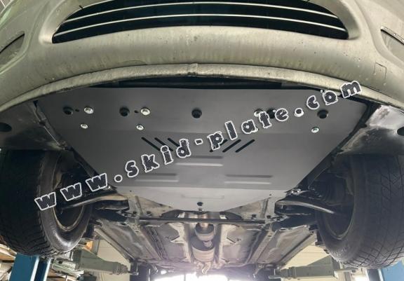 Steel skid plate for the protection of the engine and the gearbox for Peugeot 406