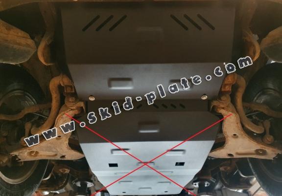 Steel radiator skid plate for Mitsubishi L200