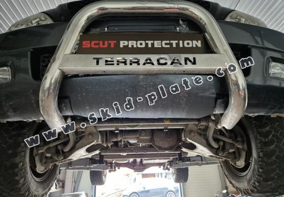 Steel gearbox skid plate for Hyundai Terracan