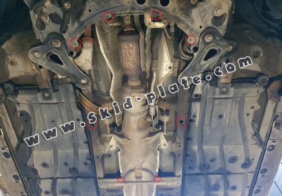 Steel catalytic converter plate/cat lock for Toyota Auris