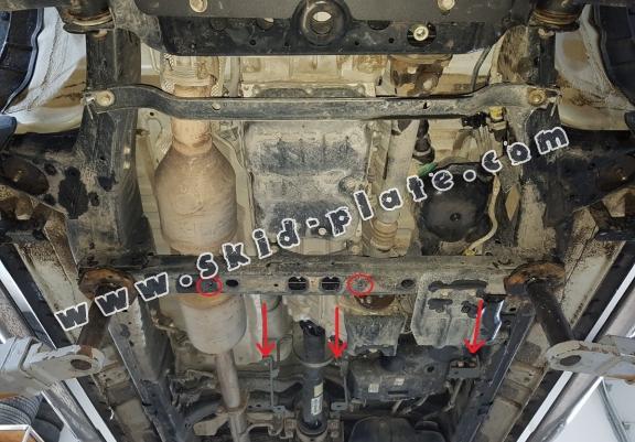 Steel gearbox skid plate for Toyota Hilux Revo