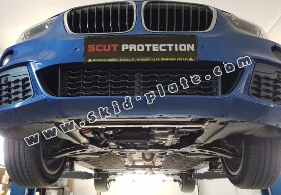 Steel skid plate for BMW X1 F48