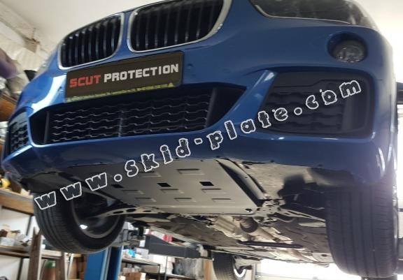 Steel skid plate for BMW X1 F48