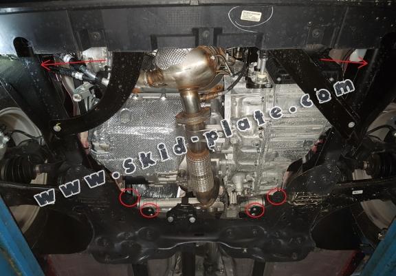 Steel skid plate for Jeep Compass