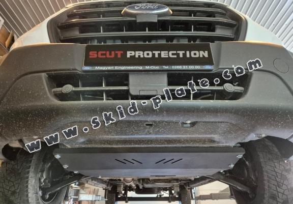 Steel skid plate for the protection of the engine and the gearbox for Ford Transit Custom - FWD