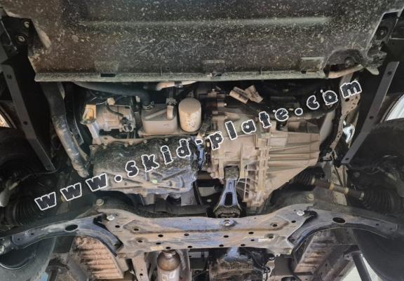 Aluminum skid plate for the protection of the engine and the gearbox for Ford Transit Custom - FWD