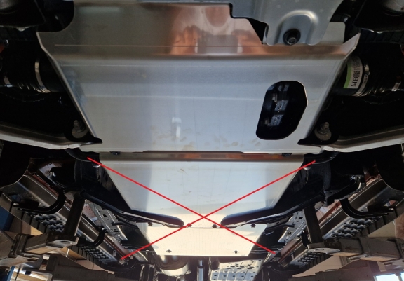 Aluminum skid plate for Ford Ranger Raptor