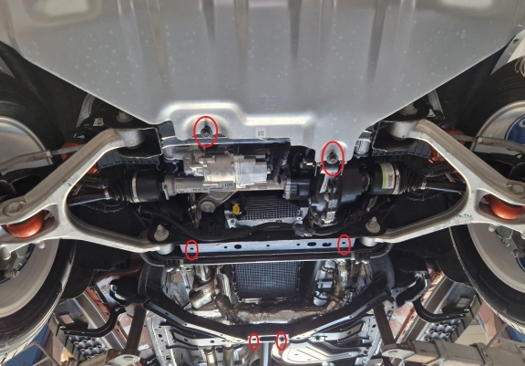 Aluminum skid plate for Ford Ranger Raptor