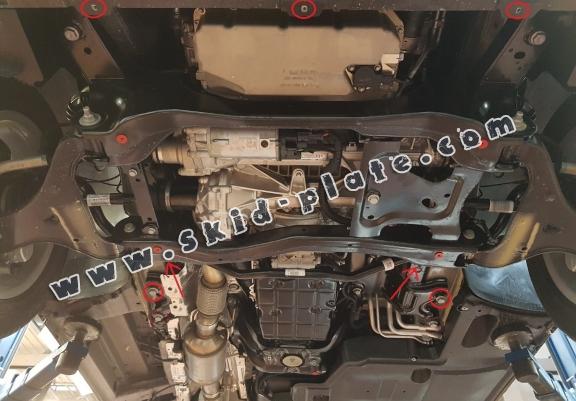 Aluminum skid plate for Mercedes V-Class W447