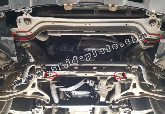 Steel skid plate for Mercedes ML W164