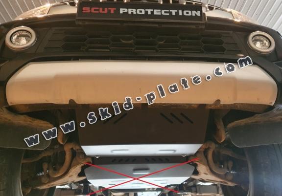 Steel radiator skid plate for Mitsubishi L200