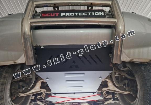 Steel skid plate for the protection of the engine and the radiator for Mitsubishi Pajero 3 (V60, V70) Vers. 2.0
