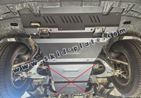 Steel skid plate for the protection of the engine and the radiator for Maxus T60 Max