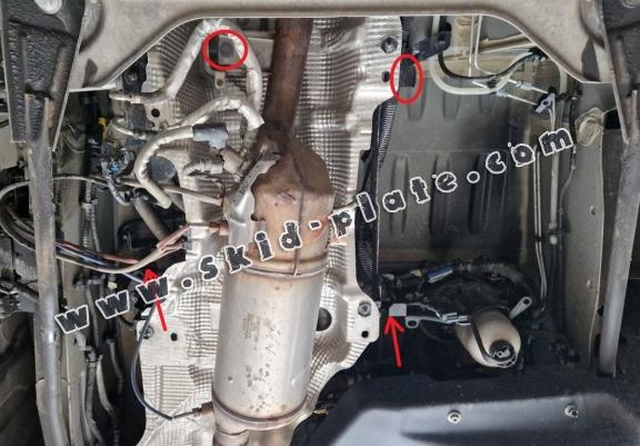 Steel catalytic converter plate/cat lock for Renault Master 3