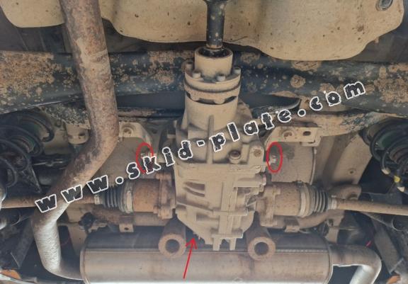 Steel differential skid plate for Fiat Panda 4x4