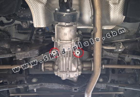 Steel diferential skid plate for Dacia Duster 4x4