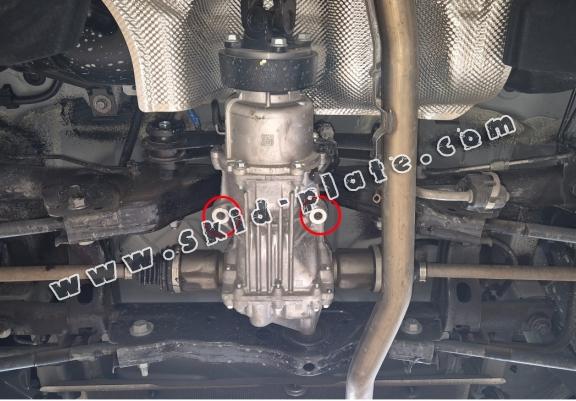 Aluminum diferential skid plate for Dacia Duster 4x4