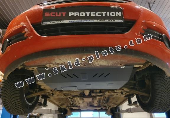 Steel skid plate for Opel Corsa D
