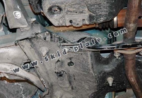 Steel skid plate for Peugeot 207