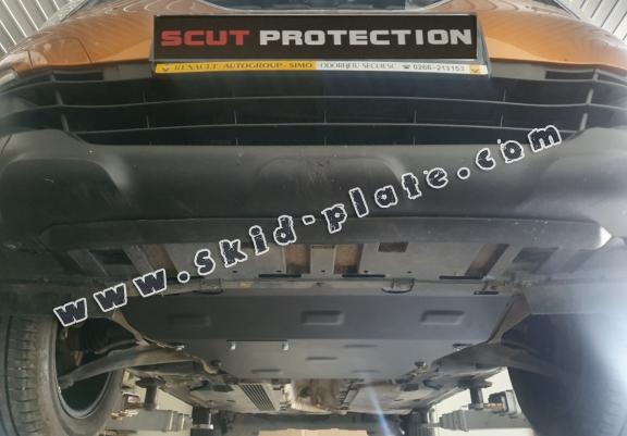 Steel skid plate for the protection of the engine and the gearbox for Renault Clio 3