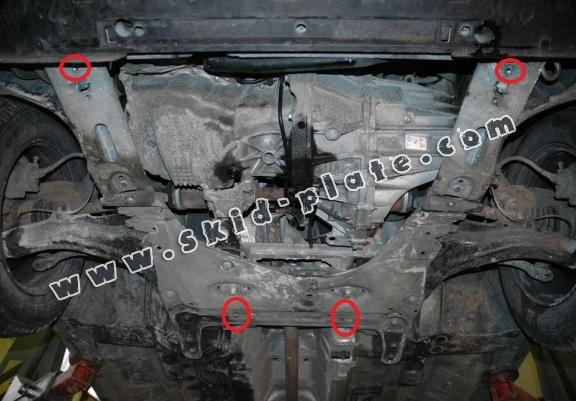 Steel skid plate for Renault Megane 2