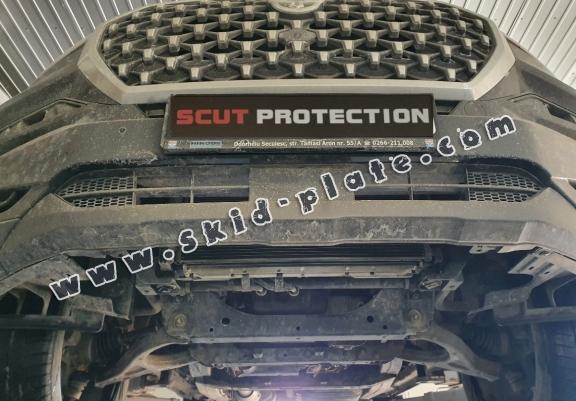 Steel skid plate for SsangYong Rexton