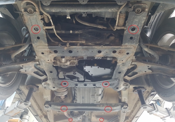 Steel skid plate for Suzuki Grand Vitara 2