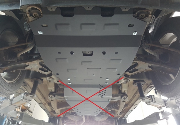 Steel skid plate for Suzuki Grand Vitara 2