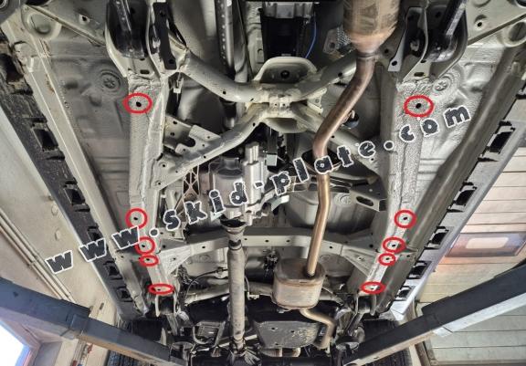 Steel transfer case skid plate for Suzuki Jimny - 5-door model