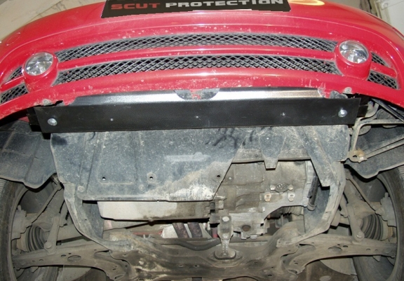 Steel skid plate for Volkswagen New Beetle